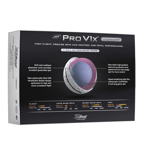 Titleist Pro V1x Performance Alignment Golf Balls - Black