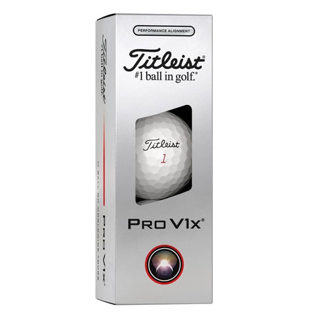 Titleist Pro V1x Performance Alignment Golf Balls - Black
