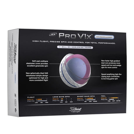 Titleist Pro V1x Performance Alignment Golf Balls - Blue