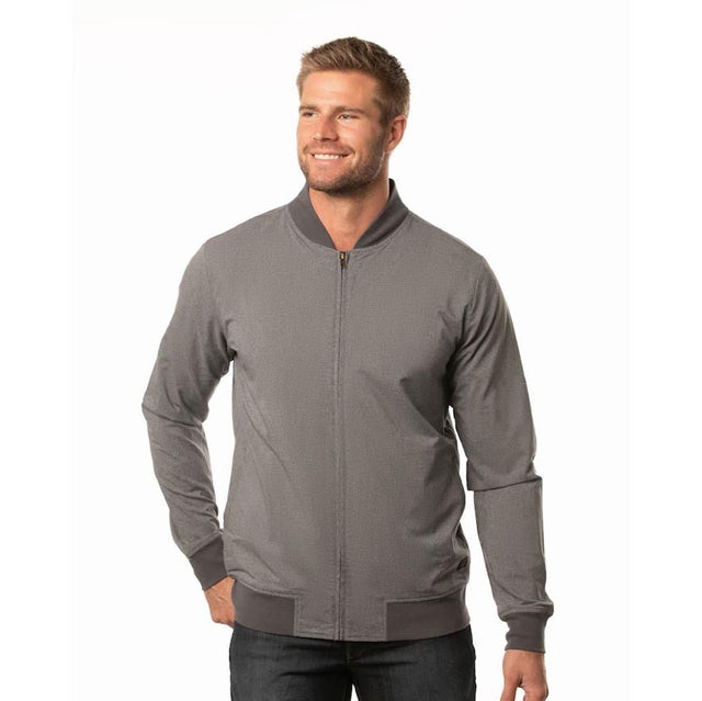 Heather Grey Pinstripe