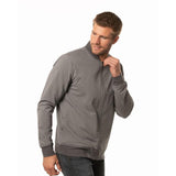 Heather Grey Pinstripe