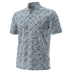 Under Armour Drive Dogwood Print Golf Polo - Blue Atlantis