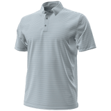 Under Armour Drive Groove Stripe Golf Polo - Blue Calm