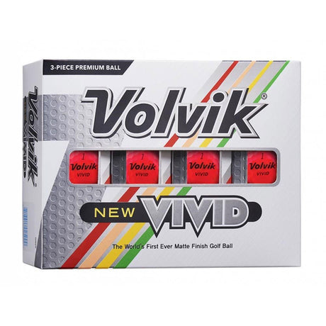 Volvik Vivid Golf Balls - Matte Pink - 2022