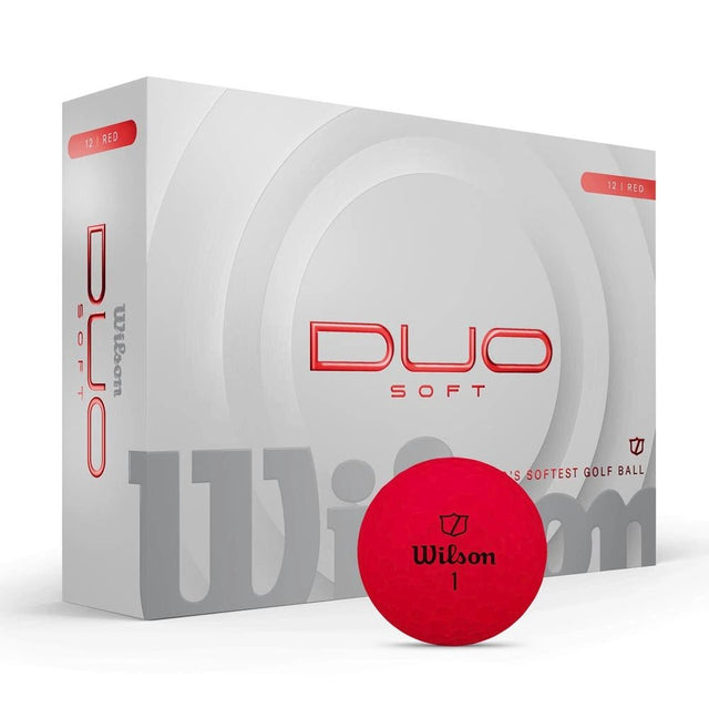 Wilson Duo Soft Golf Balls - Red - 2025