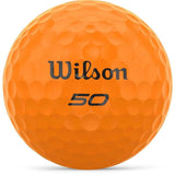 Wilson Fifty Elite Golf Balls - Orange