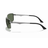 Ray-Ban RB3498 - Gunmetal/Green Classic