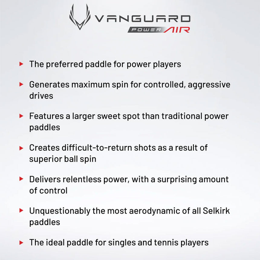 Selkirk Vanguard Power Air Epic Paddle