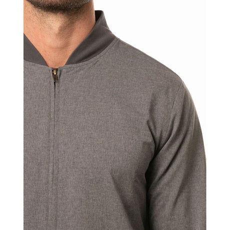 Heather Grey Pinstripe